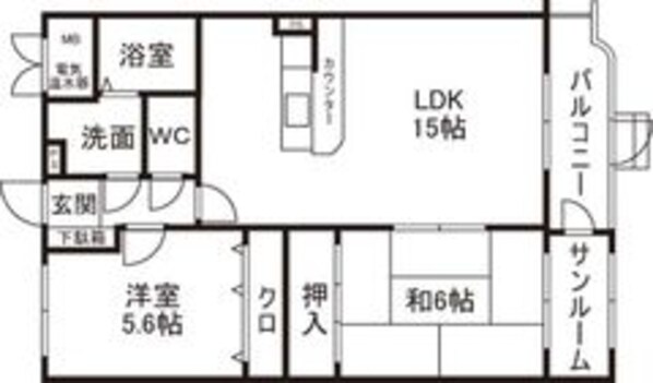 グリーンエンジェルの物件間取画像